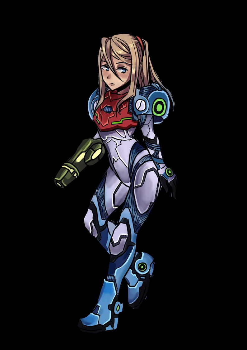 Metroid Dread Samus Aran Keychain Etsy