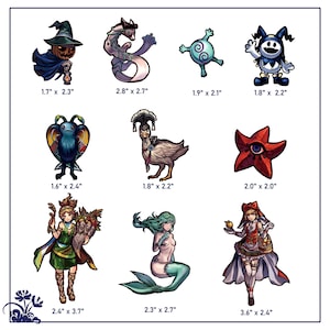 10 pegatinas de demonios / Shin Megami Tensei / Persona /