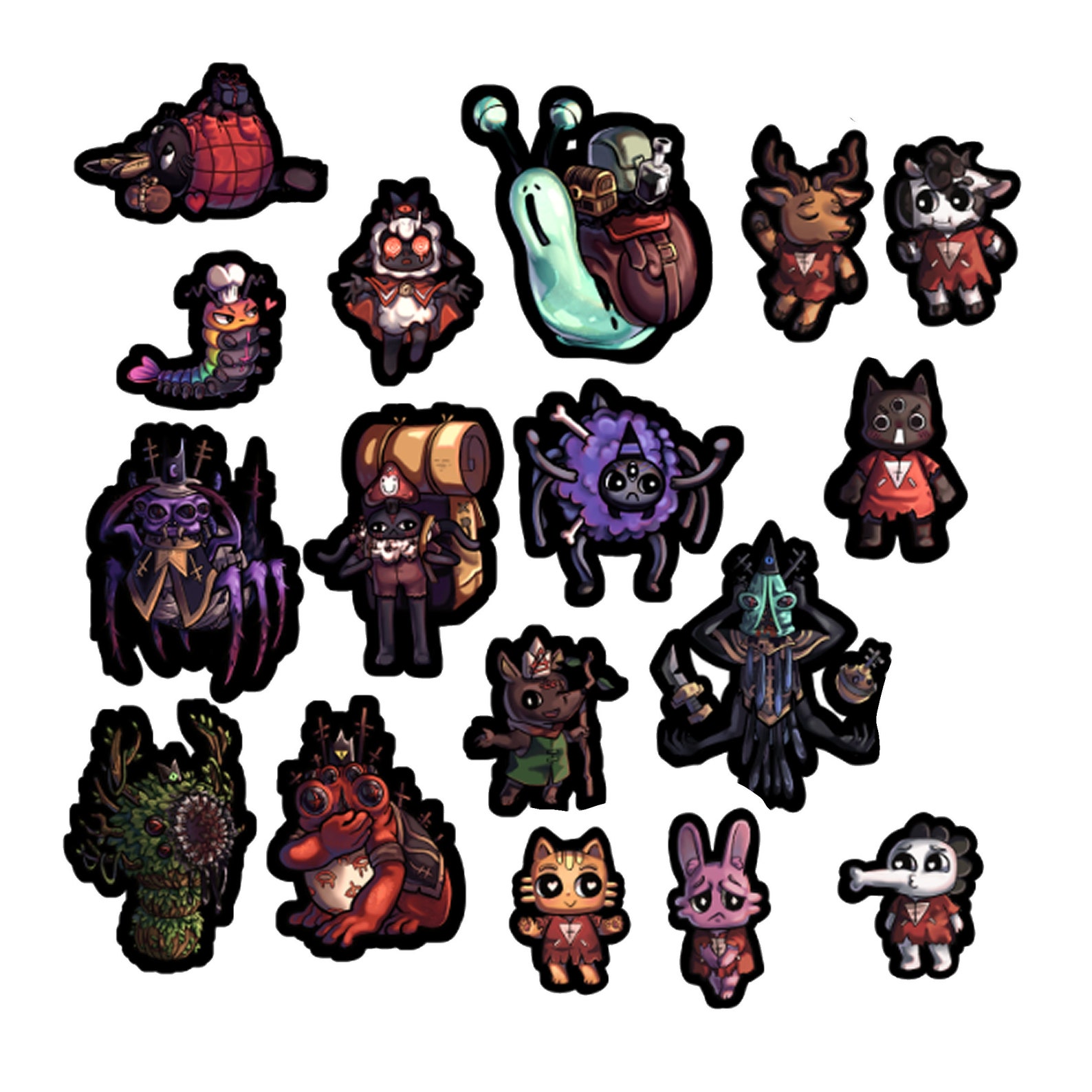 20 Cult of the Lamb Stickers Etsy