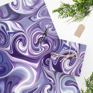 Wrapping Paper Purple, gift wrapping, Christmas gift wrap, purple holiday paper, gift for fall party, elisha michelle