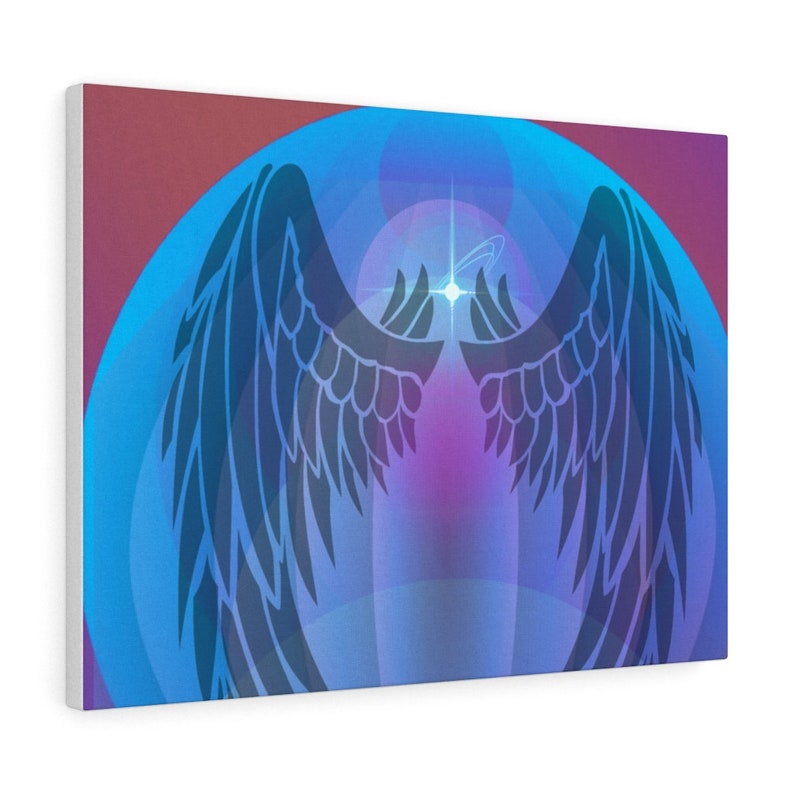 Canvas Gallery Wraps Angel Poster Year-end annual account print angel spiritual Same day shipping wings