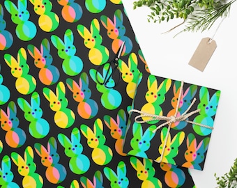 Easter Wrapping Paper, spring wrapping paper, festive easter bunny gift wrap