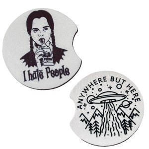 Black and White Car Coaster