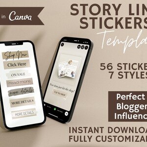 IG Story Link Sticker | Instagram Story Vorlagen | Instagram Vorlagen | Social Media Vorlagen | Blogger Vorlagen | Influencer Templates