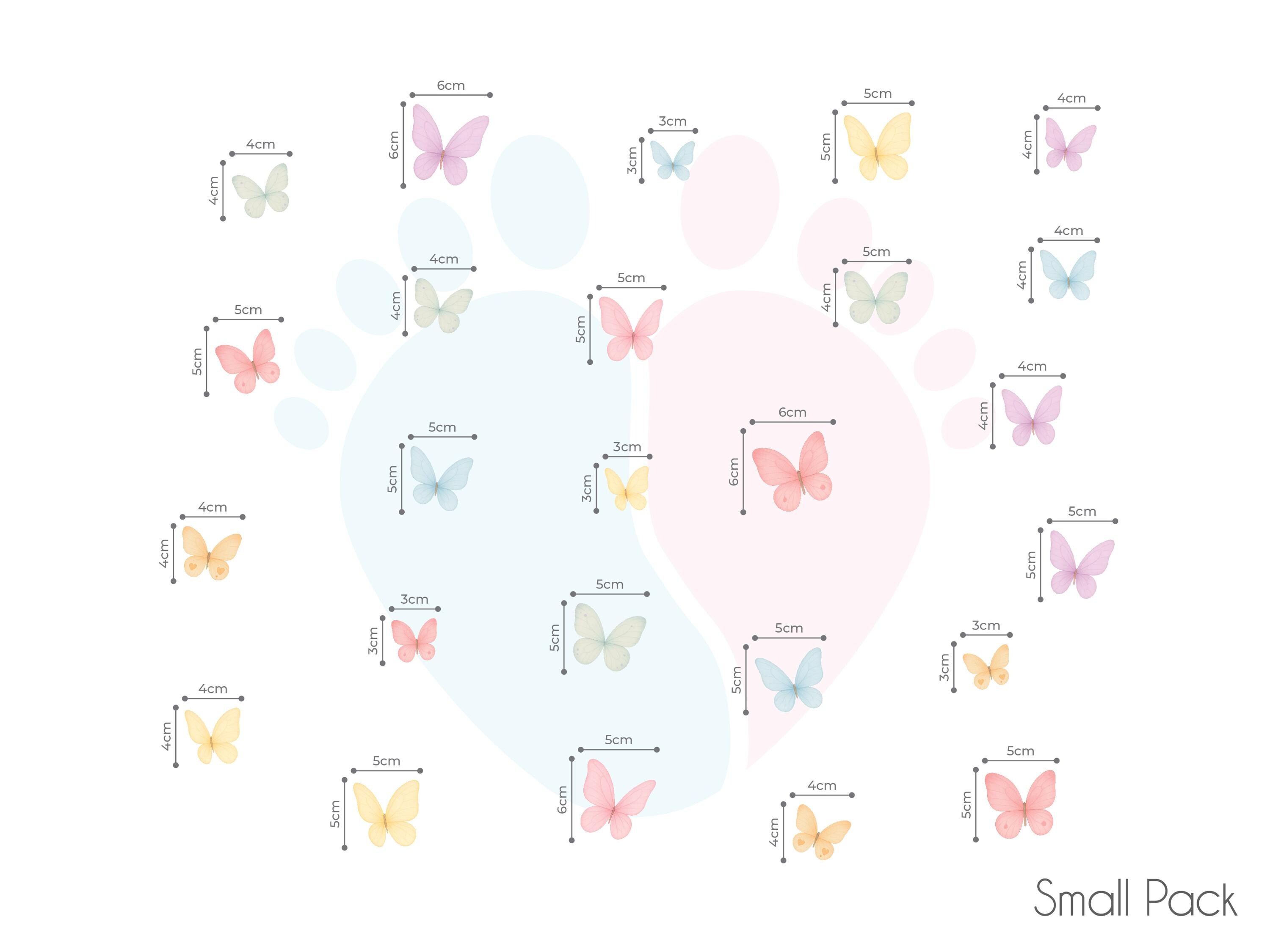 Personalisiertes Wandtattoo Mit Regenbogen & Schmetterlingen – Benutzerdefinierter Name, Mietfreundlich, Für Kinderzimmer & Deko