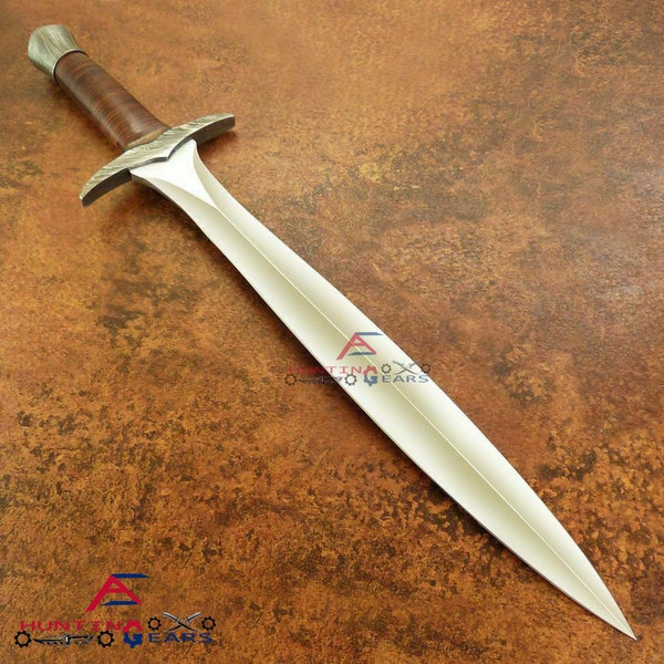 Ancient roman gladiator custom handmade sword with leather sheath, best sword for greetings and gifts.