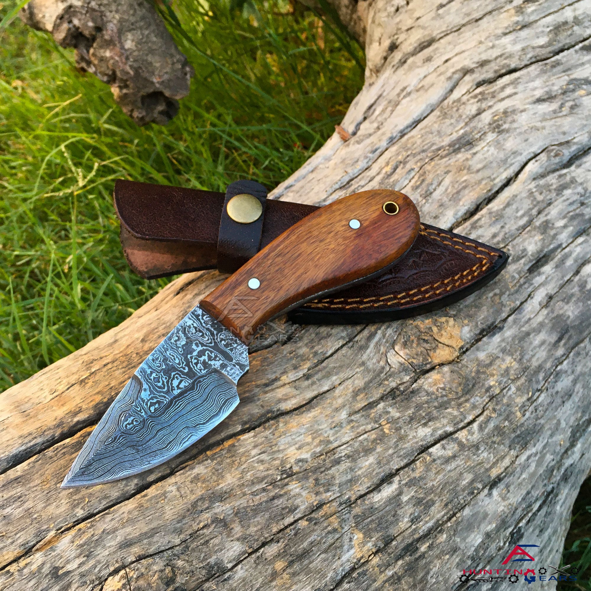 BEAUTIFUL FANCY CUSTOM HANDMADE SKINNER SURVIVEL KNIFE WITH BEAUTIFUL  HANDLE MATERIAL DAMASCUS GAUIRD WOOD AND STAGE – Knife Master Industry