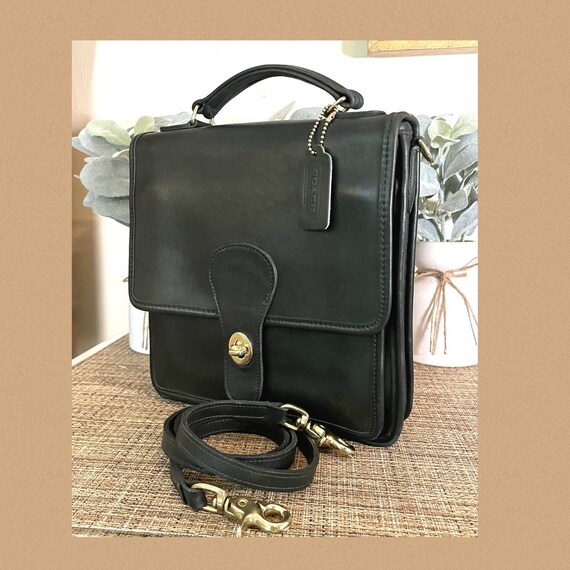 Vintage Coach Forest Green Station Bag 5130 Etsy