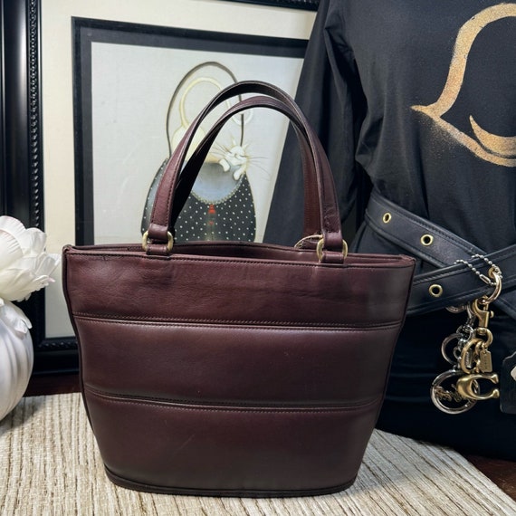 Vintage Coach Mahogany Tribeca Satchel 9081 - image 4