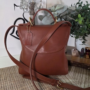 Vintage Coach British Tan Soho Handle Bag 4158