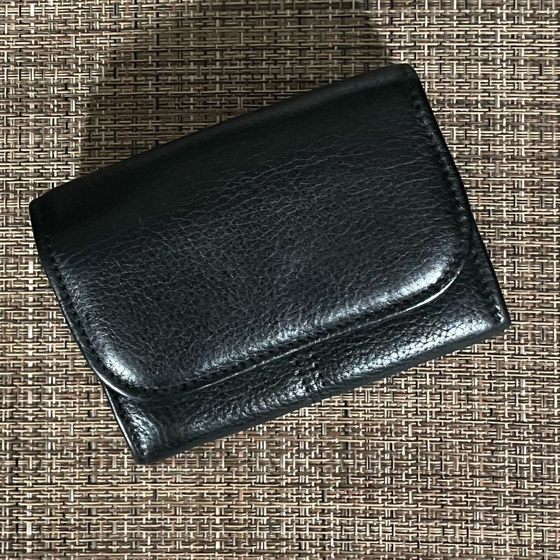 COACH Signature Gusset Key Pouch Wallet in Khaki Blush F63923 NWT