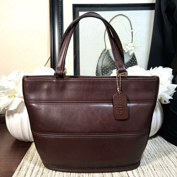 Vintage Coach Mahogany Tribeca Satchel 9081 - image 1