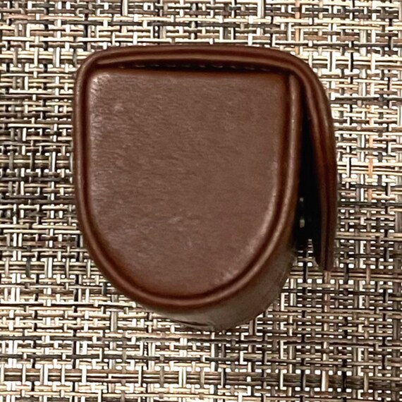 Vintage Coach Cocoa Lipstick Case with mirror Gem
