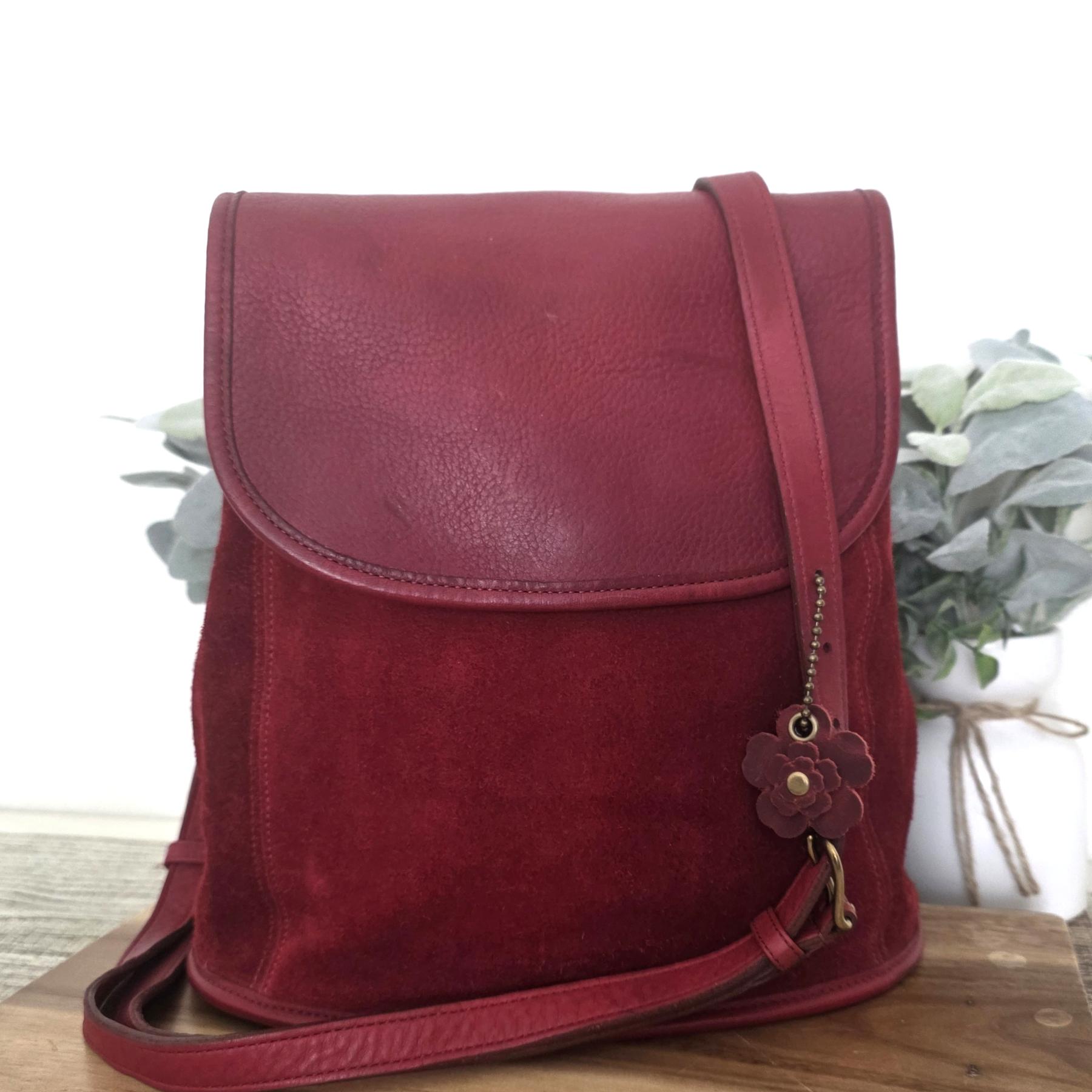 バッグ Vintage Coach Convertible Backpack Suedo Vintage Coach Convertible Backpack Suedo