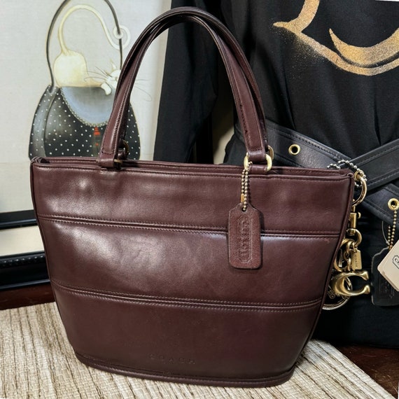 Vintage Coach Mahogany Tribeca Satchel 9081 - image 9