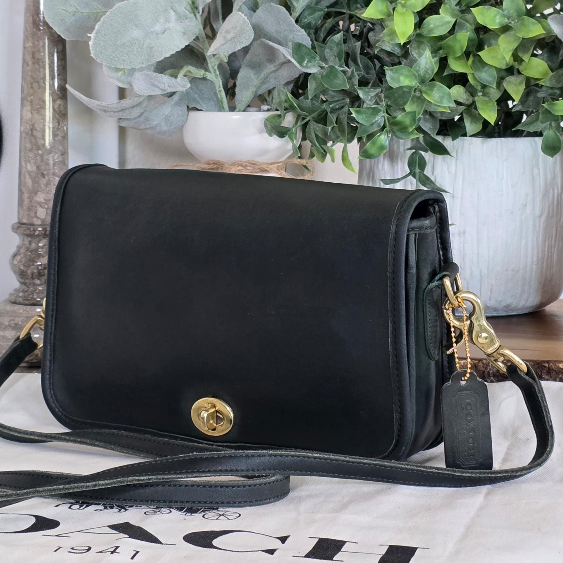 Vintage Coach Forest Green Pocket Purse 9755 - Etsy