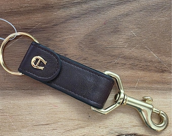 Vintage Coach City Key Fob | Style 7105 | Mahogany | RARE