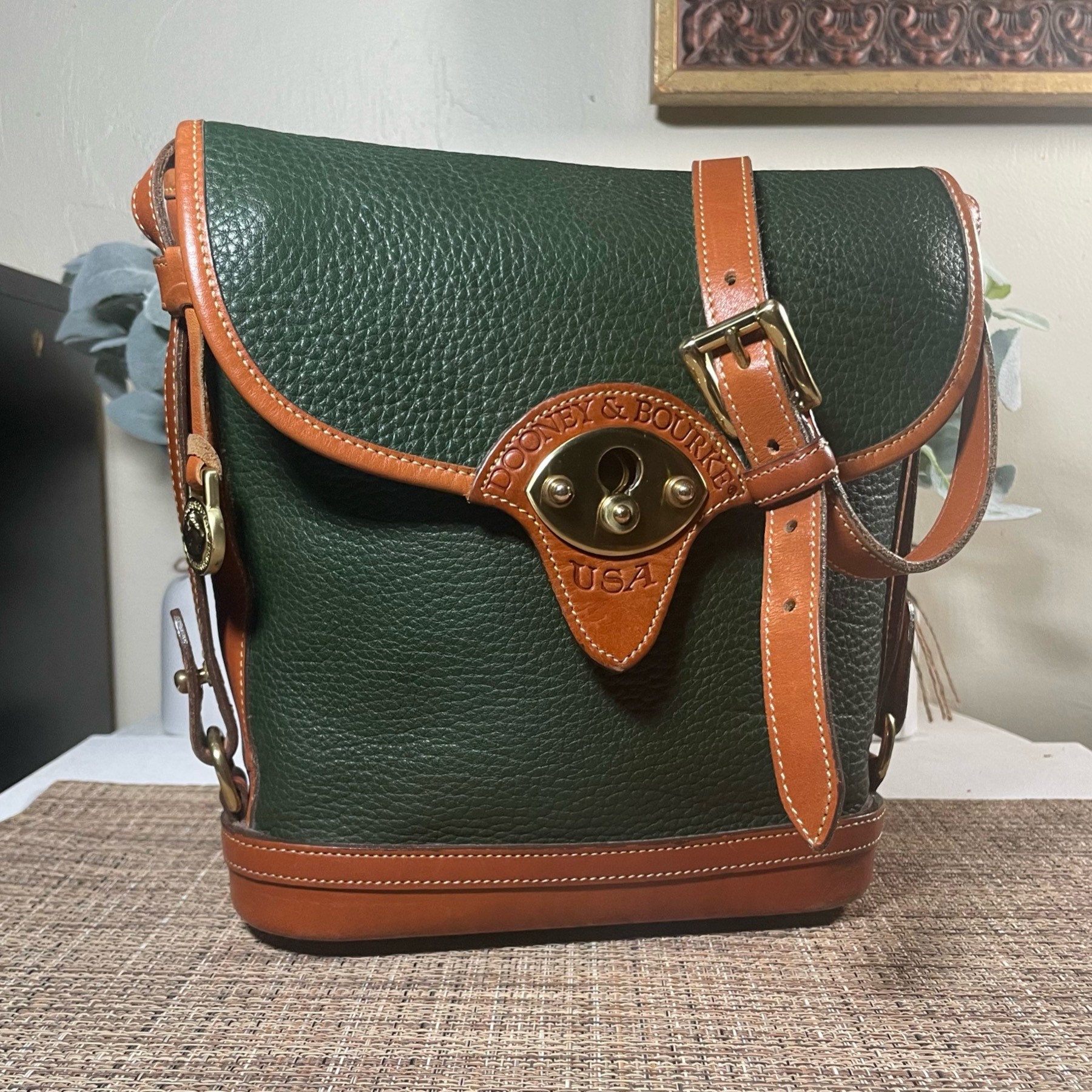 Vintage Dooney & Bourke Cavalry Body Bag Model R74