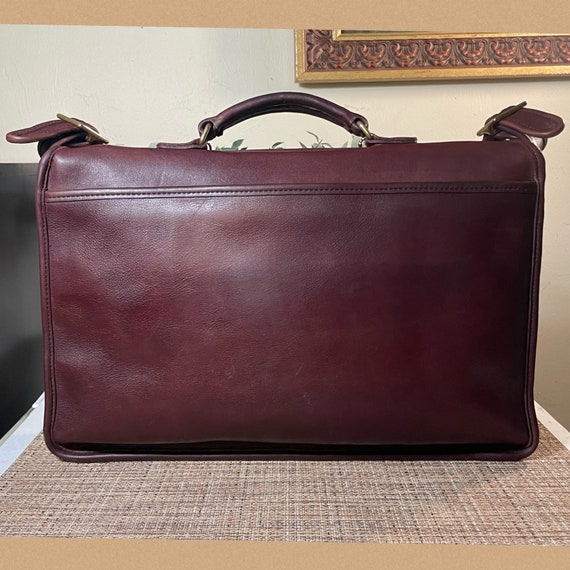 Vintage Coach Burgundy Metropolitan Brief Bag 5180 - Gem