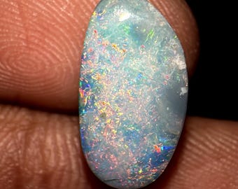 Australian Opal doublet cabochon: AA+ hoogwaardige sieraden maken (14 x 7 x 4 mm)