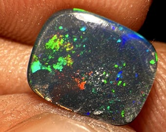 8 x 6 x 3 mm - Australische opaal doublet cabochon - edelsteenbenodigdheden - FF26