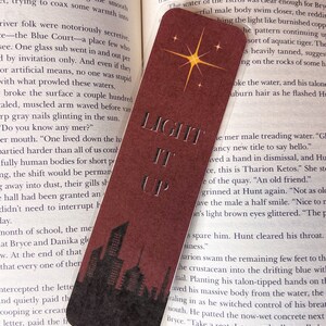 Light It Up Bookmark | Hand-drawn | Crescent City | Bookish Merch