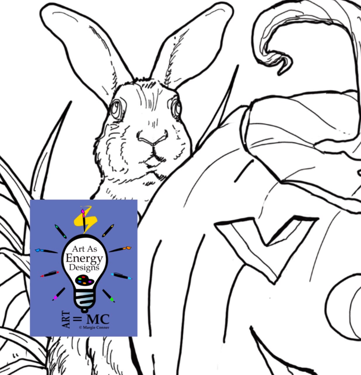Jack Rabbits, Halloween Home Coloring Page; Digital Download - Etsy