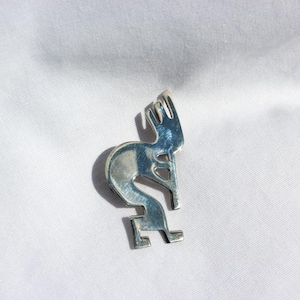 Kokopelli 925 Sterling Brooch/Pendant