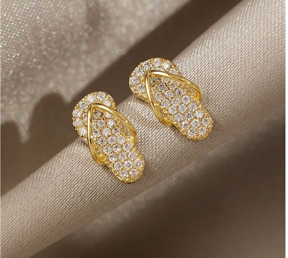 Flip flop stud best sale earrings