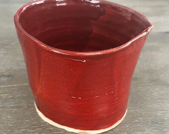 Handmade Pottery Vase Red