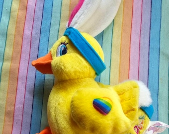 RARE Dillie Duck Lisa Frank beanie