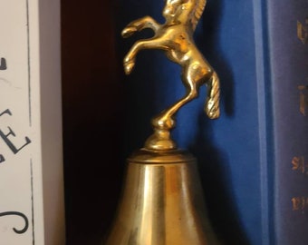 Vintage solid Brass Unicorn bell