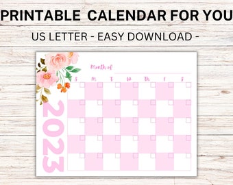 2023 Printable Write-on Calendar