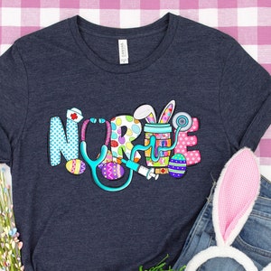 Easter Nurse Shirt, Nurse Easter Shirt, Easter Gift For Nurse, Easter Gnomes Shirt, Easter Gnomes Cute Bunny Shirt, Easter Shirt,Easter