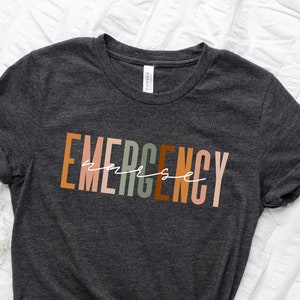 Emergency Nurse Shirt for ER Nurse,Emergency Nurse Tee, Gift for ED RN,Grad Gift Nursing T-Shirts ,Tshirt Registered Emergency Nurse,Unisex