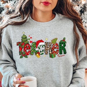 Sudadera de Maestro de Navidad, Regalo de Navidad Para Maestro, Tee de Enseñanza, Día del Maestro, Camisa De Vida De Maestros, Vida De Maestro, Sudadera de Navidad