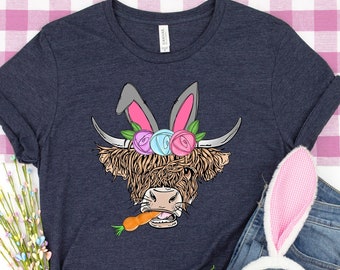 Happy Easter Heifer, Happy Easter Y'All, Easter tshirt, Easter Cute Bunny Sweatshirt, Easter Shirt, Easter Cow Sweatshirt, Easter Shirt