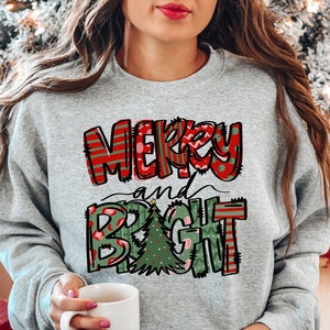 Weihnachten Sweatshirt, Frauen Weihnachten Sweatshirt, Weihnachts Sweatshirts für Frauen, Weihnachten Frauen, Frohe Weihnachten Sweatshirt Bild 1