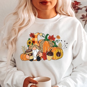 Thanksgiving Gnome SweatShirt, Gnome Shirt, Pumpkin Shirt, Cute Thanksgiving Tee, Happy Thanksgiving Shirt, Hello Fall, Thanksgiving Gift