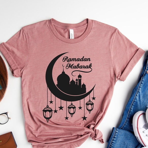 Camiseta EID Mubarak, camisa musulmana, regalo de Ramadán, camiseta de Ramadán Mubarak, camisas islámicas, camisa de niños musulmanes, camiseta de Ramadán Kareem