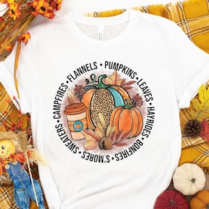 Love Fall Y&#39;All Shirt, Leopard Print Fall Shirt, Thanksgiving,Hello Pumpkin, Fall Vibes, Peace Love Thanksgiving, Family Thanksgiving Shirt