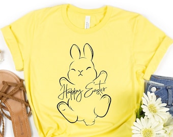 Happy Easter shirt, Women Easter shirt, Cute Easter shirt, Easter shirt, Happy Easter, Easter bunny shirt, bunny shirt
