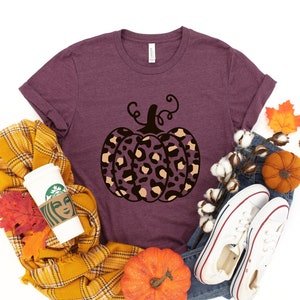 Leopard Pumpkin Shirt, Cheetah Pumpkin Shirt,Thanksgiving Shirt, Thankful Shirt,Fall Shirt, Hello Pumpkin,Family Matching Shirt