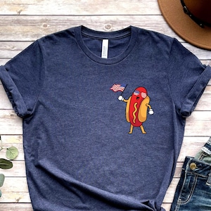 Hotdog 4th of July Shirt, You Look Like The 4th of July Shirt, Funny 4th of July Shirt, 4th Of July Party Matching Family Tee, American Flag