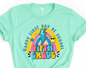 Hello Fifth Grade Shirt, Hello Fifth Grade Tshirt, Back to School Shirt , Teacher Gift, Gift for Teachers, Teacher Shirt, 5th Grade Teacher