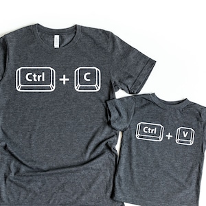 Copy Paste Shirt, Matching Shirts, Ctrl C Shirt, Ctrl V Shirt, Family Shirts, Fathers Day Shirt, Fathers Day Gift, Father Son Shirts