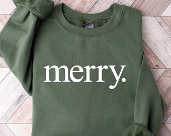 Christmas Sweatshirt, Merry Christmas Sweatshirt, Christmas Shirt for Women, Christmas Crewneck Sweatshirt, Holiday Sweater, Christmas Gift