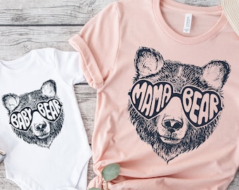 Mama Bear Shirt | Mama Bear Set, Mama Bear Baby Bear Shirt, Mothers Day Shirt, Bear Family Shirts, New Mom Gift, Baby Shower Gift, Mom Shirt
