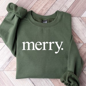 Christmas Sweatshirt, Merry Christmas Sweatshirt, Christmas Shirt for Women, Christmas Crewneck Sweatshirt, Holiday Sweater, Christmas Gift