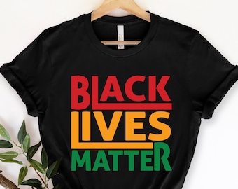 Chemise Black Lives Matter, T-shirt BLM, Chemise des droits de la personne, T-shirt de l’histoire des Noirs, Chemise pour l’égalité raciale, Chemise BLM